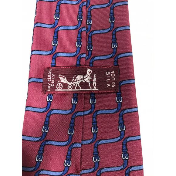 Hermes Paris 7009 TA Neck Tie Made in France - Picture 4 of 7